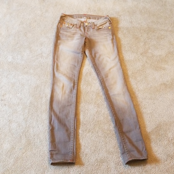 True Religion Denim - True religion skinny flap pocket jeans size 24